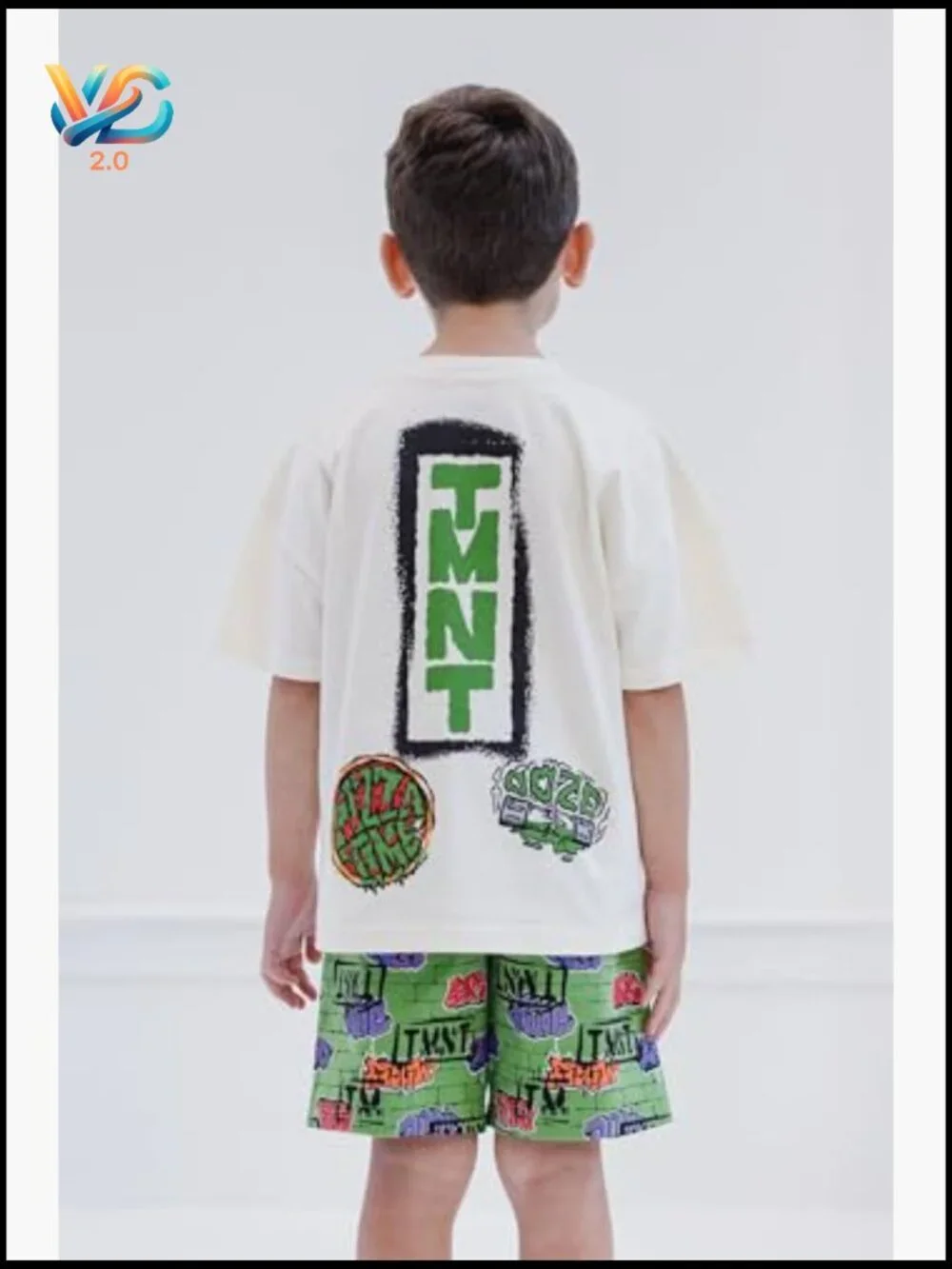 Ninja Turtles T-Shirt and Shorts Outfit Set for Boys Toddler to Big Kid